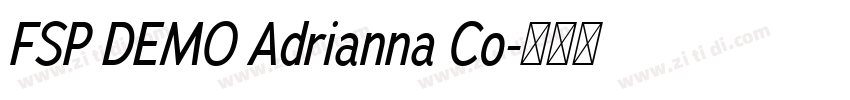 FSP DEMO Adrianna Co字体转换